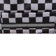 Kruzzel 30L Backpack with Shoe Bag, Checkered, Black