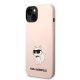 Karl Lagerfeld dėklas iPhone 14 Plus telefonui, Choupette, rožinis
