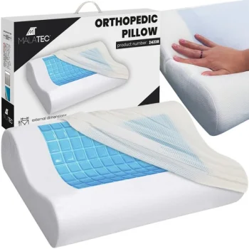 Malatec Profiled Memory Foam Pillow with Cooling Gel