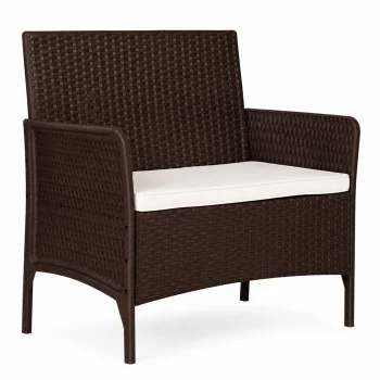 Dvivietė sodo sofa su pagalvėle MultiGarden, ruda
