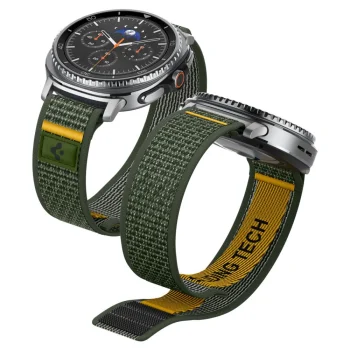 Laikrodžio dirželis Spigen Athlex Air, skirtas Samsung Galaxy Watch 40/44/46 mm, žalias