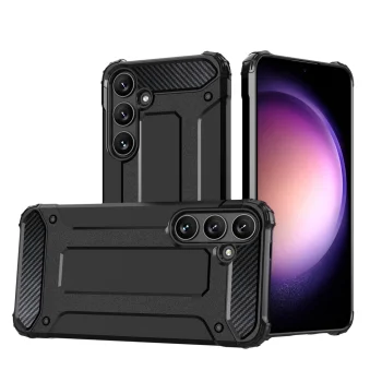 Hurtel Hybrid Armor dėklas Xiaomi POCO C65 / Redmi 13C, juodas