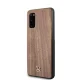 Mercedes dėklas Samsung Galaxy S20 telefonui Wood Line Walnut, ruda