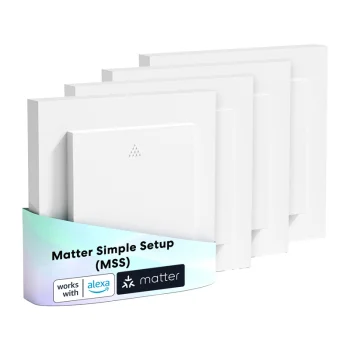 Išmanusis žaliuzių jungiklis Meross MRS105MAQUA-EU Matter, 4 vnt.