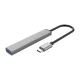 Orico AH-13 USB-C šakotuvas, 1x USB 3.0 + 3x USB 2.0, pilkas