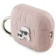 Ausinių dėklas Karl Lagerfeld Monogram Karl & Choupette Head, skirtas AirPods Pro 2, rožinis