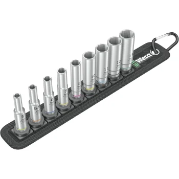 Wera Belt A Deep 1 ilgų galvučių komplektas, 1/4", 9 dalių