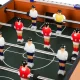 Mini stalo futbolas vaikams, stalo žaidimas su 12 figūrėlių ir 2 kamuoliukais, 50 x 30,5 x 9 cm