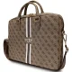 Guess 4G Printed Stripes krepšys nešiojamam kompiuteriui iki 16\", rudas