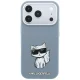 Dėklas Karl Lagerfeld Smooth Choupette Sketch MagSafe, iPhone 18 Pro Max / 17 Pro Max, šviesiai mėlynas