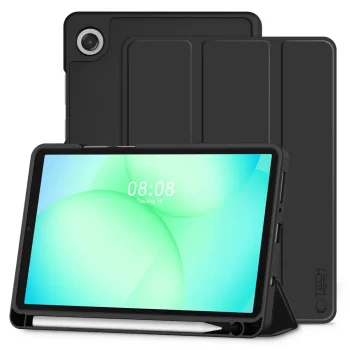 Apsauginis dėklas Samsung Galaxy Tab A9+ / A11+ Tech-Protect SmartCase, juodas