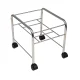Pedicure Footbath Trolley with Wheels Chrome