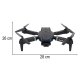 E99 Pro RC Drone with Dual 720P Camera and Case, Graphite