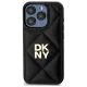 DKNY Quilted Stack Logo dėklas, skirtas iPhone 15 Pro, juodas