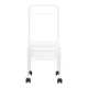 White Pedicure Footbath Stand on Wheels