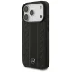 Mercedes-Benz Leather Laurel Leaves Stripes MagSafe dėklas iPhone 17 Pro - Juodas