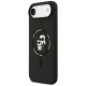 Karl Lagerfeld Silicone Karl&Choupette Ring MagSafe dėklas iPhone 17 Air - juodas