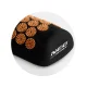 Neo-Sport NS-901 akupresūros kilimėlio ir pagalvės rinkinys, juodas ir auksinis