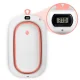 Foldable Baby Bathtub with Stand, Thermometer & Insert Ricokids RK-287, white-pink