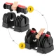 Reguliuojamas hantelis ir štanga 2in1 4FIZJO, 2,5–40 kg