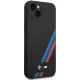 BMW Silicone Slanted Stripes dėklas iPhone 14 Plus / 15 Plus, juodas