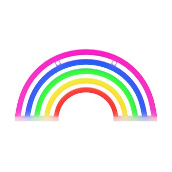 Forever Light FLNE14X LED Neon Rainbow, Multicolor