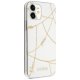 Apsauginis dėklas Guess iPhone 12 mini, Gold Chain Collection, balta