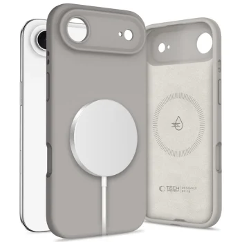 Tech-Protect iPhone 17 Air Silicone MagSafe Case, Gray