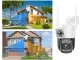 Dual Lens Outdoor Wi-Fi PTZ Security Camera with Motion Detection