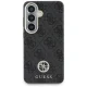 Guess 4G Rhinestone Round Logo MagSafe dėklas Samsung Galaxy S26, juodas