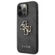Guess 4G Big Metal Logo dėklas iPhone 13 Pro / 13 telefonui, pilkas