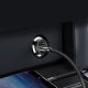Baseus Grain Mini Car Charger 2x USB 3.1A, white