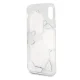 Dėklas Guess Flower Desire Red Rose skirtas iPhone X / XS, skaidrus