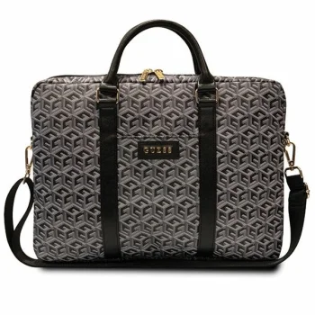 Guess GCube Stripes nešiojamojo kompiuterio krepšys 16", juodas