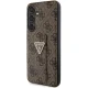 Guess Samsung Galaxy S24 dėklas Grip Stand 4G Triangle Strass, rudas