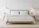 ModernHome naktinių staliukų rinkinys iš 2 vnt., balti