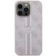 Guess dėklas iPhone 13 / 13 Pro 4G Printed Stripes MagSafe, rožinis