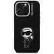 Karl Lagerfeld Silicone Karl Sketch MagSafe dėklas iPhone 16 Pro Max, juodas