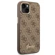 Guess 4G Vintage Gold Logo dėklas, skirtas iPhone 14 Plus, rudas