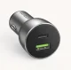 Automobilinis įkroviklis Ugreen CD213 USB / USB-C PD QC 3.0 36W 3A, pilkas