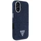 Guess Denim Triangle Logo MagSafe dėklas telefonui iPhone 16, mėlynas