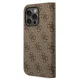 Guess atverčiamasis dėklas iPhone 14 Pro Max telefonui, rudas