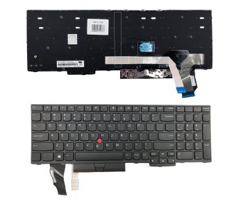 Extra Digital Lenovo ThinkPad E580 nešiojamojo kompiuterio klaviatūra, juoda (US)