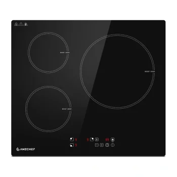 Įmontuojama indukcinė kaitlentė AMZCHEF CE-T-74IB3xyzf-CS, 3 zonos, 7400W