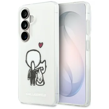 Karl Lagerfeld IML Karl&Choupette MagSafe Case for Samsung Galaxy S26 - Transparent