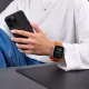 Tech-Protect Silicone Line dirželis Apple Watch (44 / 45 / 46 / 49 mm), oranžinis