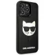 Karl Lagerfeld 3D Rubber Choupette dėklas iPhone 13 Pro / 13, Juodas