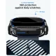 Spigen Rugged Armor dėklas ir 9H apsauginis stiklas Apple Watch Ultra (49 mm), Matte Black