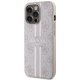 Guess dėklas iPhone 13 / 13 Pro 4G Printed Stripes MagSafe, rožinis