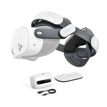 BoboVR M3 Pro+ galvos dirželis su 6500 mAh baterija Meta Quest 3 / 3S